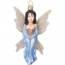NEW - Inge Glas Glass Ornament - "Odania" Blue Fairy